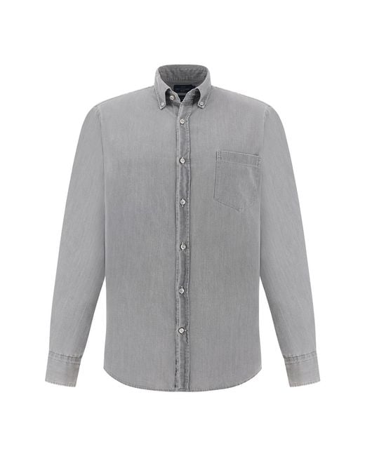 Paul & Shark Gray X-Soft Shirt for men