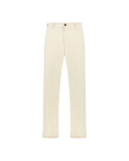 Paul & Shark Natural Silk And Stretch Cotton Chino Pants for men