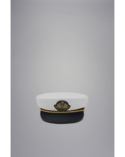 Paul & Shark Gray Sailor Hat for men