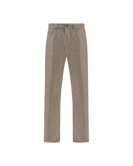 Paul & Shark Gray Varese Trousers for men