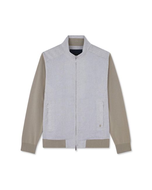 Paul & Shark Gray Hybrid Zip-Up Cardigan for men