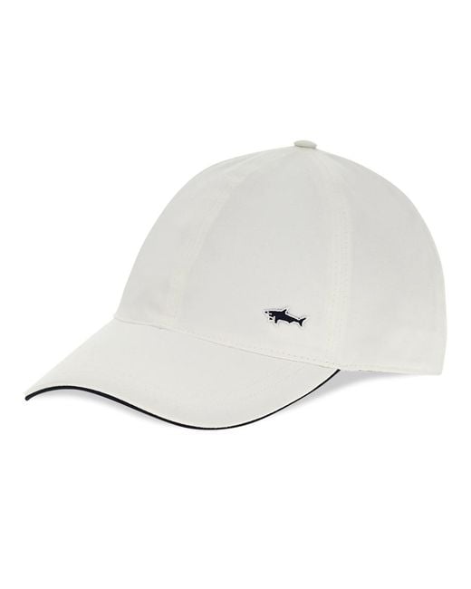 Paul & Shark White Cotton Baseball Cap for men