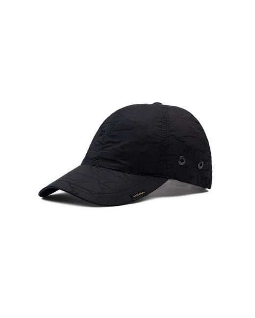 Paul & Shark Black Baseball Cap With All-Over Sharks Pattern for men