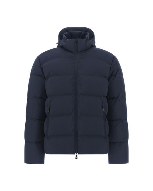 Paul & Shark Blue Typhoon Platinum Down Jacket for men