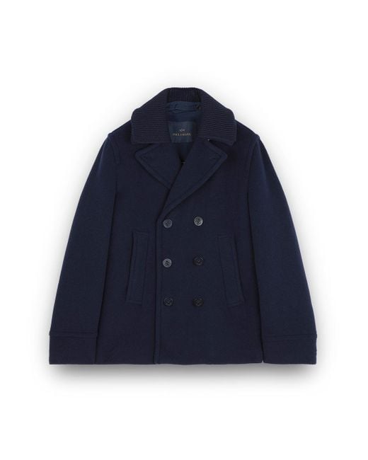 Paul & Shark Blue Peacoat for men