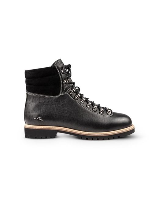 Paul & Shark Black Leather Ankle Boots for men