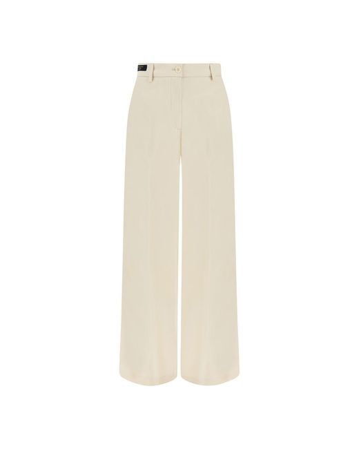 Paul & Shark White Palazzo Trousers