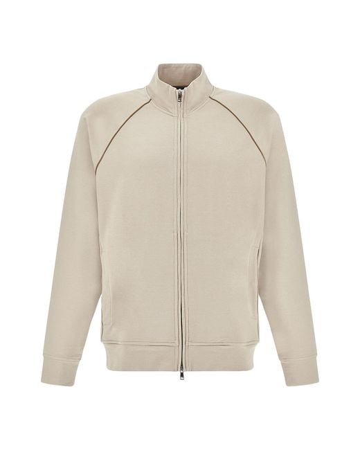 Paul & Shark Natural X‑Soft Zip‑Up Sweatshirt for men