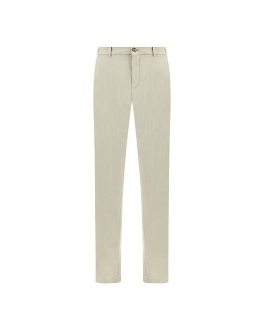 Paul & Shark Natural Bellagio Stretch Cotton Trousers for men