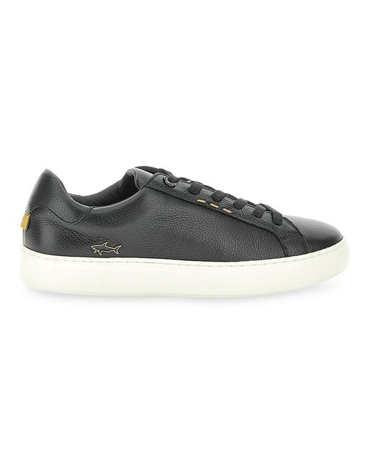 Paul & Shark Black Shark Icon Sneakers for men