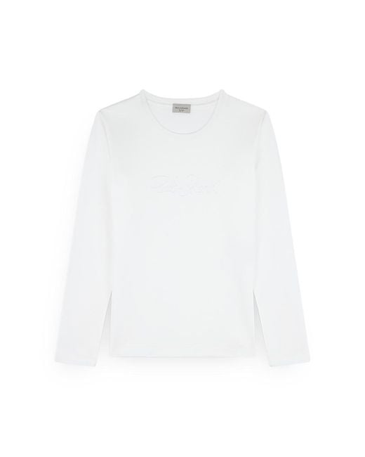 Paul & Shark White X-Soft Cotton T-Shirt With Logo Embroidery
