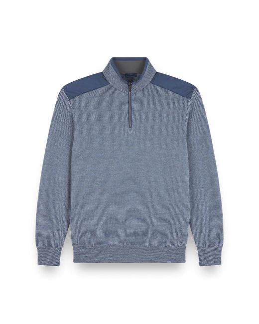 Paul & Shark Halbreißverschluss Pullover Aus Soft Cool Touch Wolle Mit Typhoon Platinum Details, Mann, Größe in Blue für Herren
