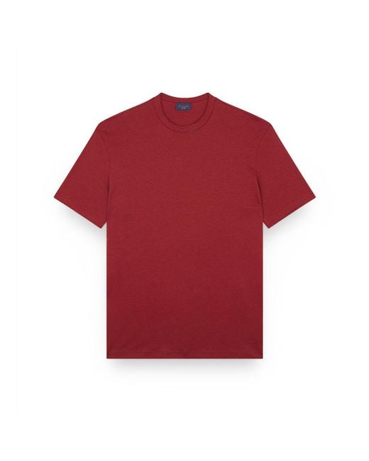 Paul & Shark Red X-Soft Interlock Cotton T-Shirt for men