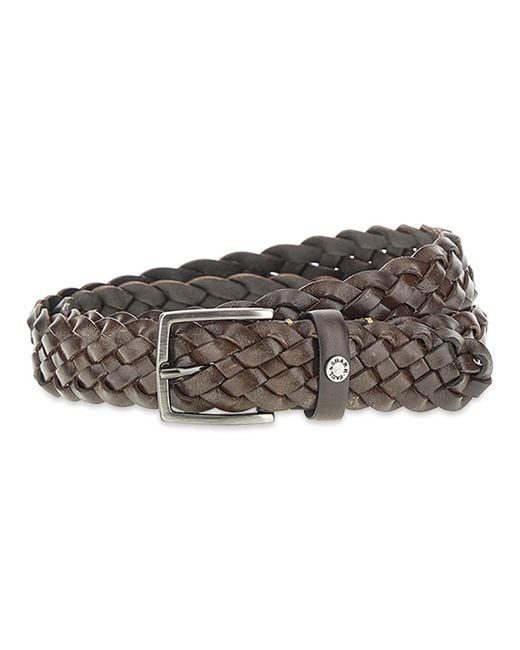 Paul & Shark Multicolor Braided Leather Belt for men