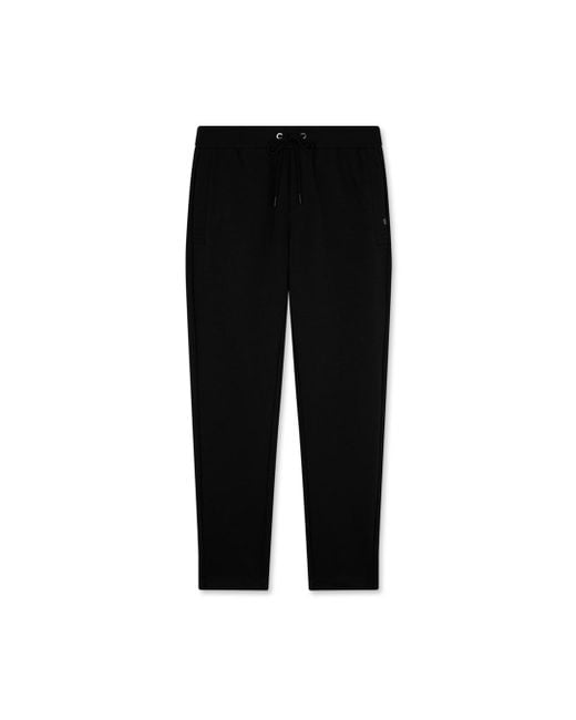 Paul & Shark Black Active Fleece Cotton Sports Pants for men