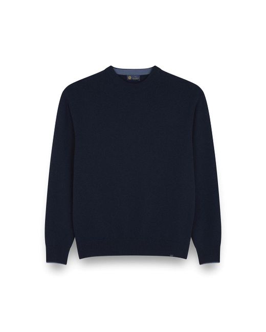 Paul & Shark Blue Wool And Cashmere Crewneck Sweater for men