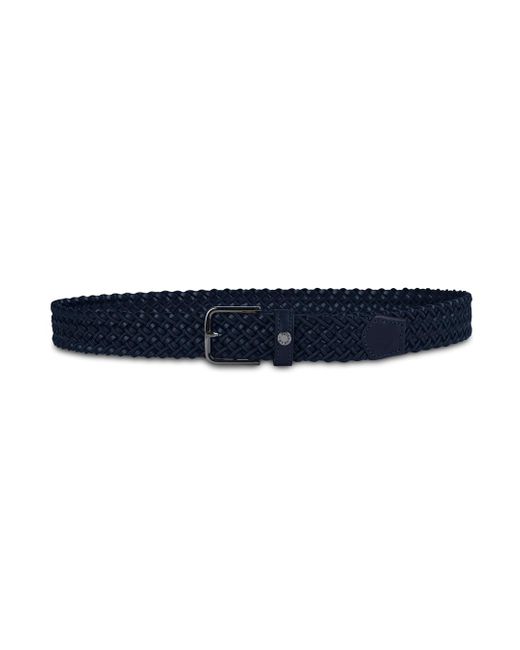 Paul & Shark Blue Braided Leather Elastic Belt for men