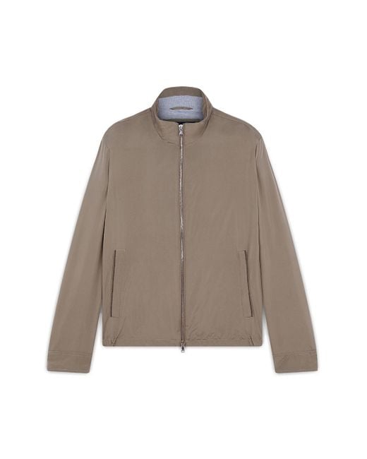 Paul & Shark Brown Typhoon Silk Jacket for men