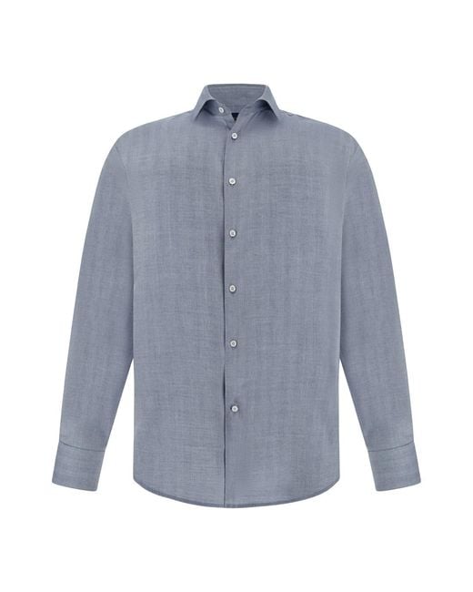 Paul & Shark Blue Camicia X-Soft for men