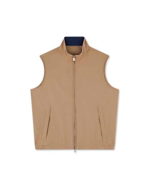 Paul & Shark Natural Typhoon Platinum Cashmere Vest, Tiger's Eye for men