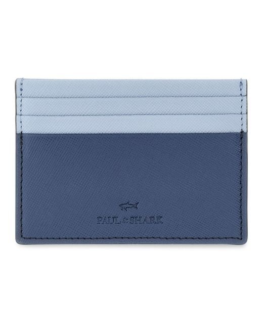 Paul & Shark Blue Card Holder for men