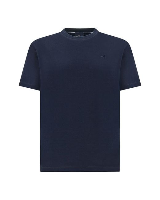 Paul & Shark Blue Fine Piqué Cotton T-Shirt for men