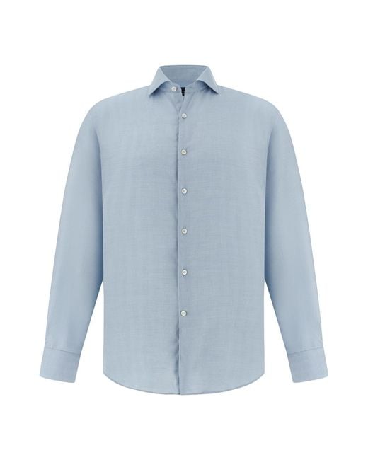 Paul & Shark Blue Camicia X-Soft for men