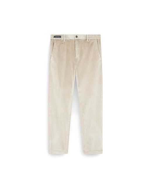 Paul & Shark Natural Velvet Chino Trousers for men