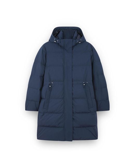 Paul & Shark Blue Typhoon Platinum Long Down Jacket