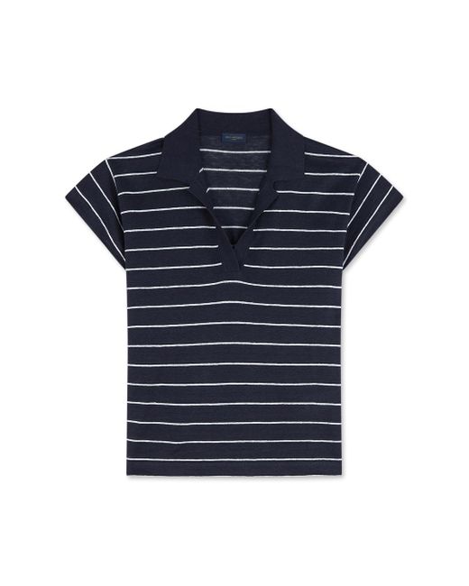 Paul & Shark Linen Polo Shirt, Dress Blues