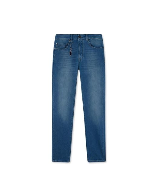 Paul & Shark Blue Comfort Stretch Denim Cotton Jeans for men