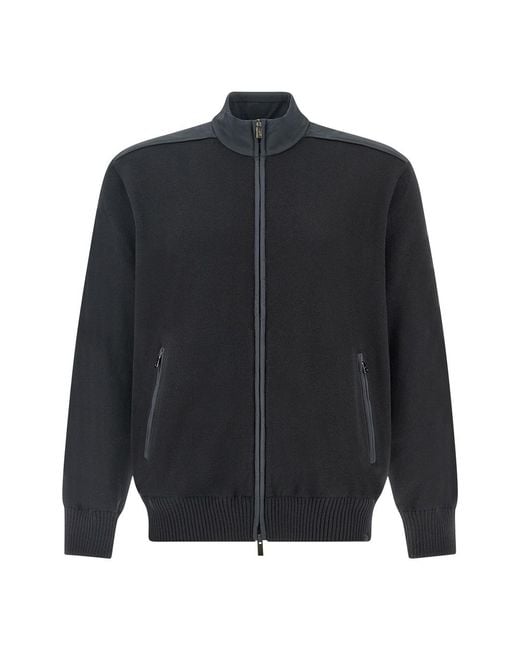 Paul & Shark Blue Zip-Up Sweater for men