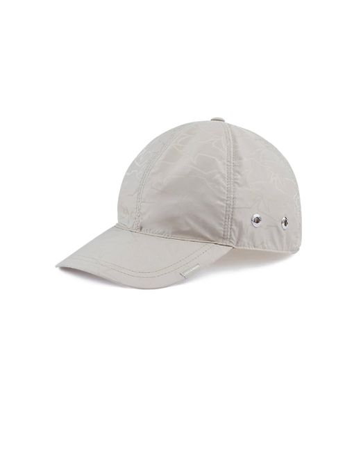 Paul & Shark Gray Baseball Cap With All-Over Sharks Pattern for men