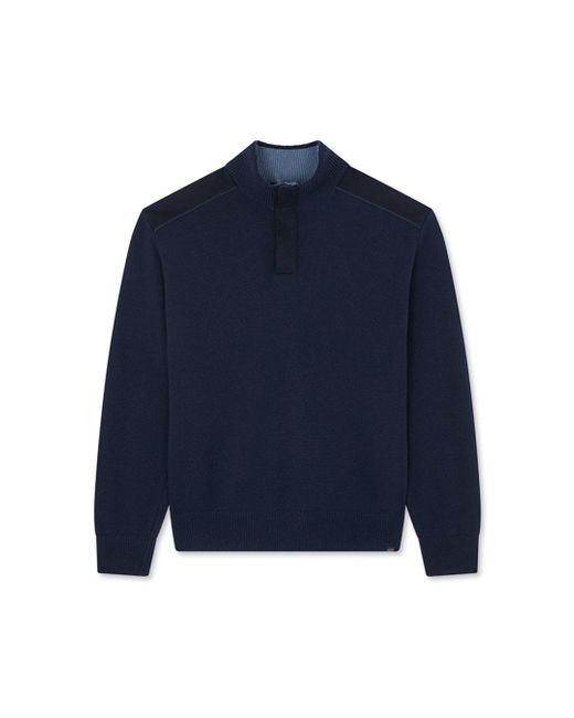 Paul & Shark Halbreißverschluss Pullover Aus Wolle Und Kaschmir Mit Typhoon Platinum Details, Mann, Größe in Blue für Herren