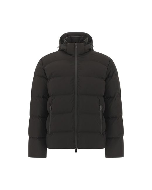Paul & Shark Black Typhoon Platinum Down Jacket for men
