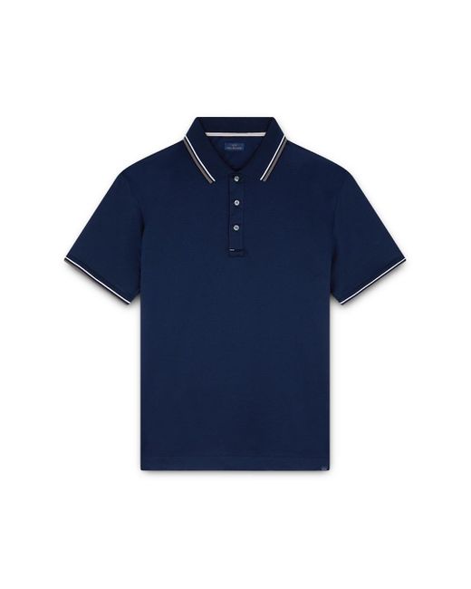 Paul & Shark Polohemd Aus Perlé Baumwolljersey Mit Gestreiften Abschlüssen, Mann, Größe in Blue für Herren