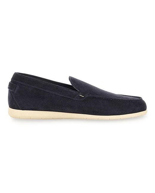Paul & Shark Blue Portofino Suede Loafers for men