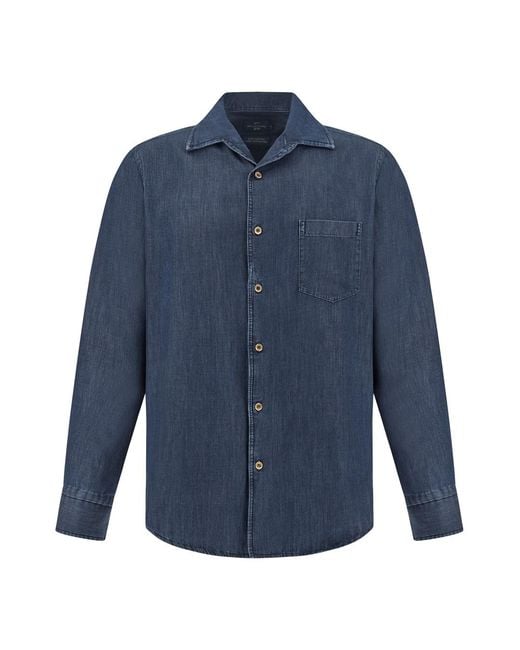 Paul & Shark Blue X‑Soft Shirt for men