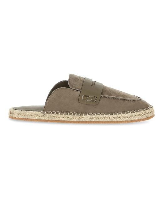 Paul & Shark Brown Taormina Suede Mules for men