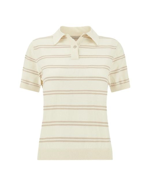 Paul & Shark Natural Silk And Cotton Polo Shirt