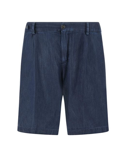 Paul & Shark Blue Bermuda Shorts for men