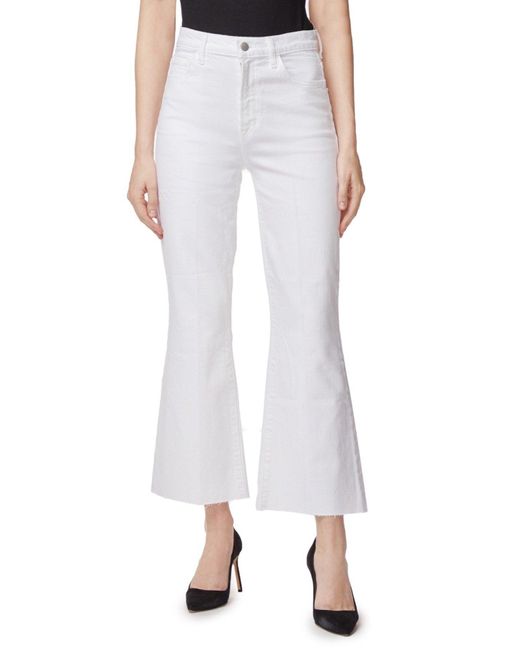 J Brand Cotton Julia High Rise Flare in 