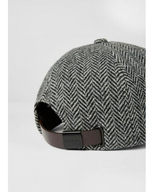 Paul Smith Gray Tweed Cap