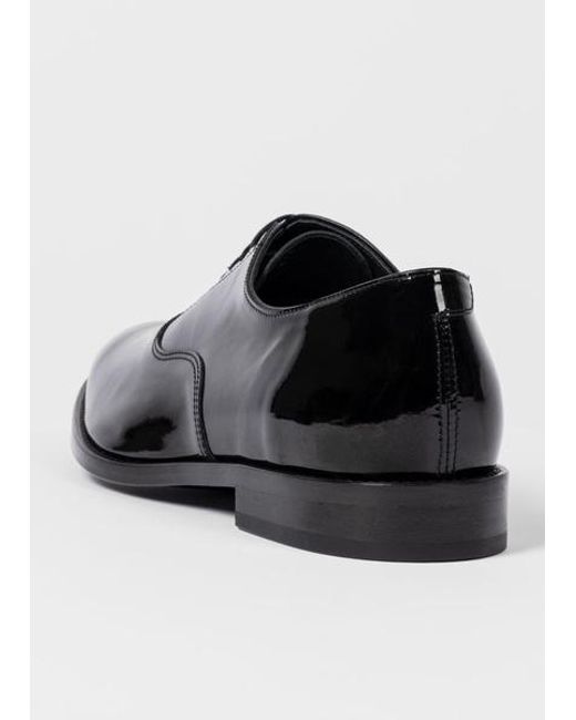 Paul Smith Black Patent Leather 'Grant' Shoes for men