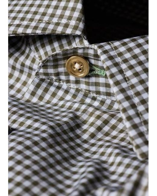 Paul Smith Gray Regular-Fit Gingham Shirt for men