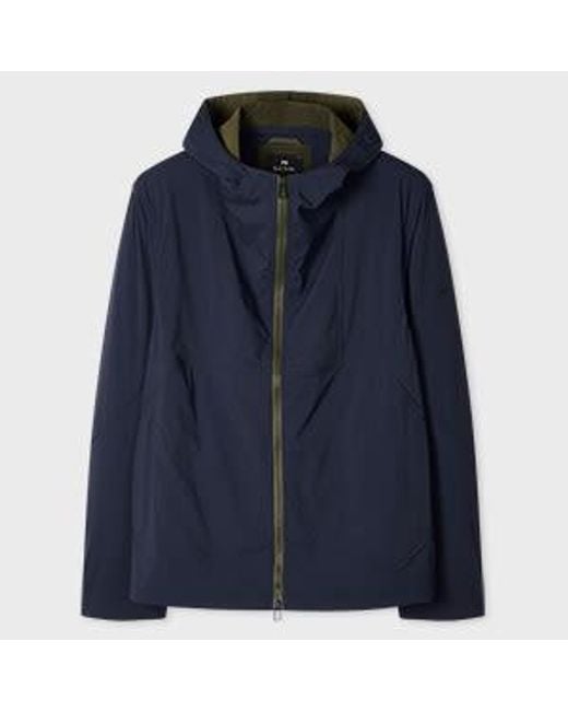Paul Smith Blue Packable Showerproof Ripstop Jacket for men