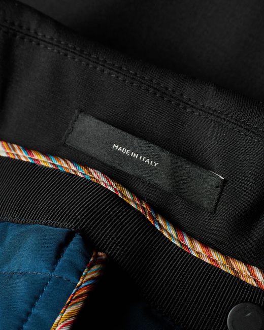 Paul Smith Black Mélange Belted 'Storm System' Mac Coat