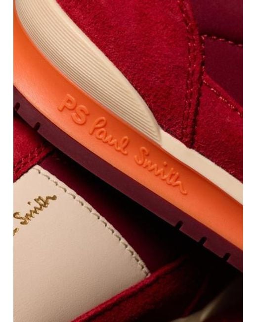 Paul Smith Red 'Dover' Trainers for men
