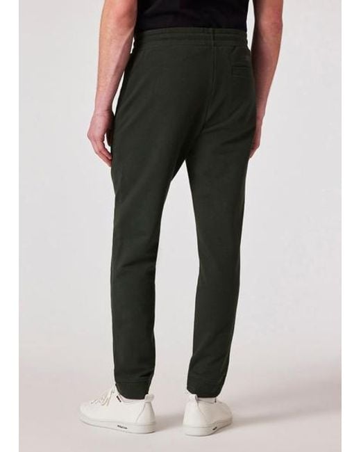Paul Smith Green Slim-Fit Stretch-Cotton Track Pants for men