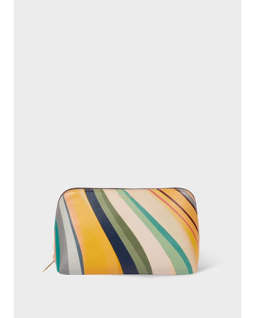 Paul Smith Multicolor Leather 'Swirl' Cosmetic Pouch